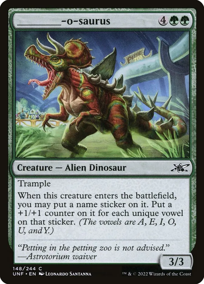_____-o-saurus Front Face