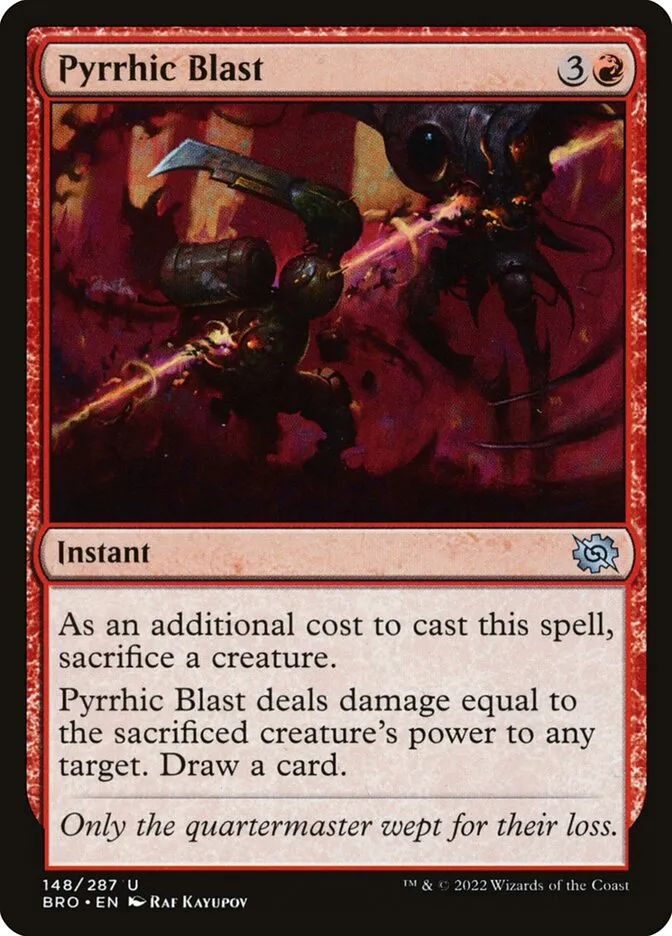 Pyrrhic Blast Front Face