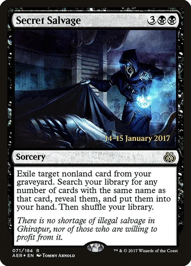 Secret Salvage Front Face