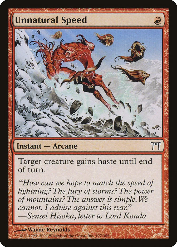 Unnatural Speed Front Face