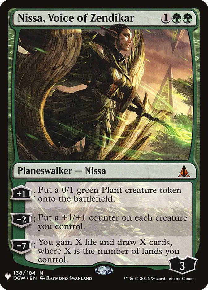Nissa, Voice of Zendikar Front Face