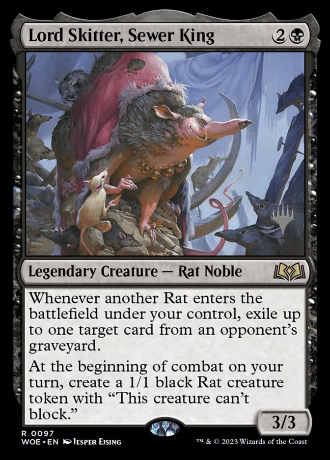 Lord Skitter, Sewer King Front Face