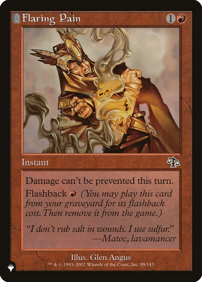 Flaring Pain Front Face