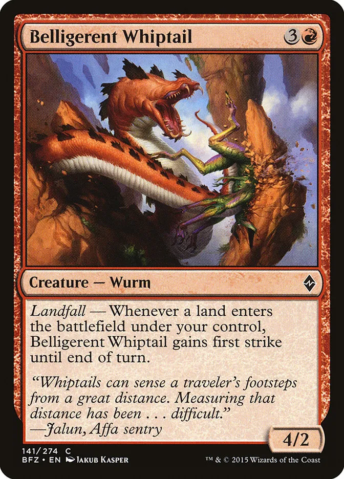 Belligerent Whiptail Front Face