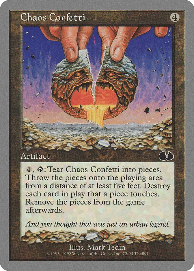 Chaos Confetti Front Face