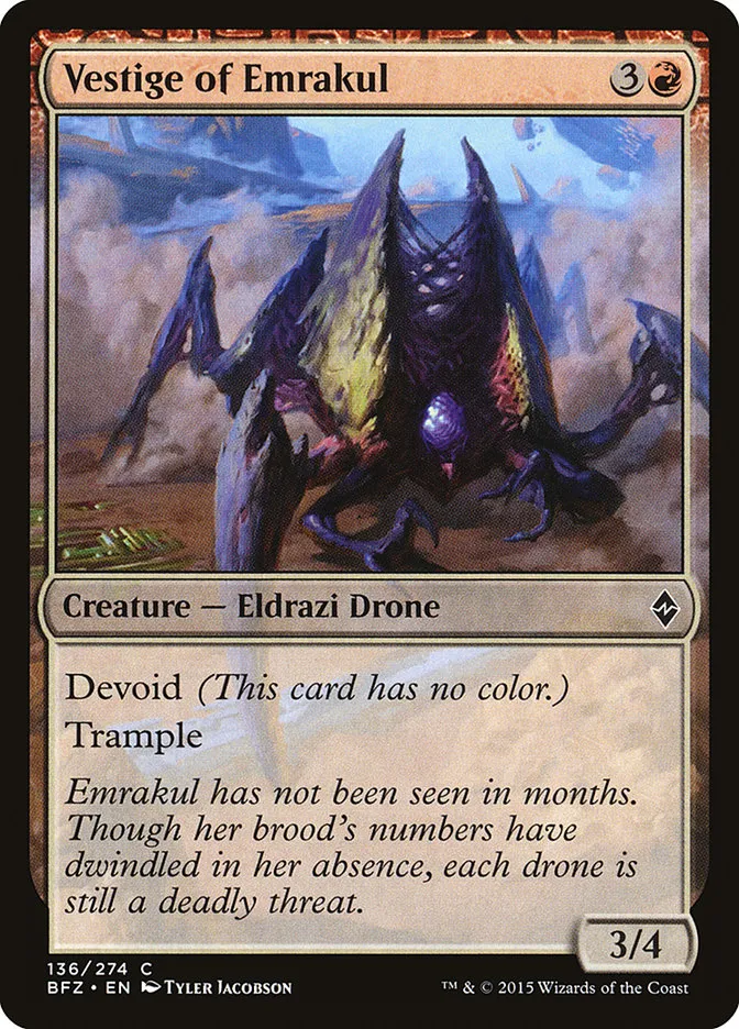 Vestige of Emrakul Front Face