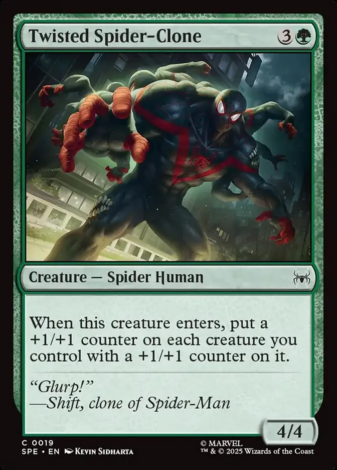 Twisted Spider-Clone Front Face