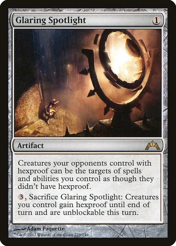 Glaring Spotlight Front Face