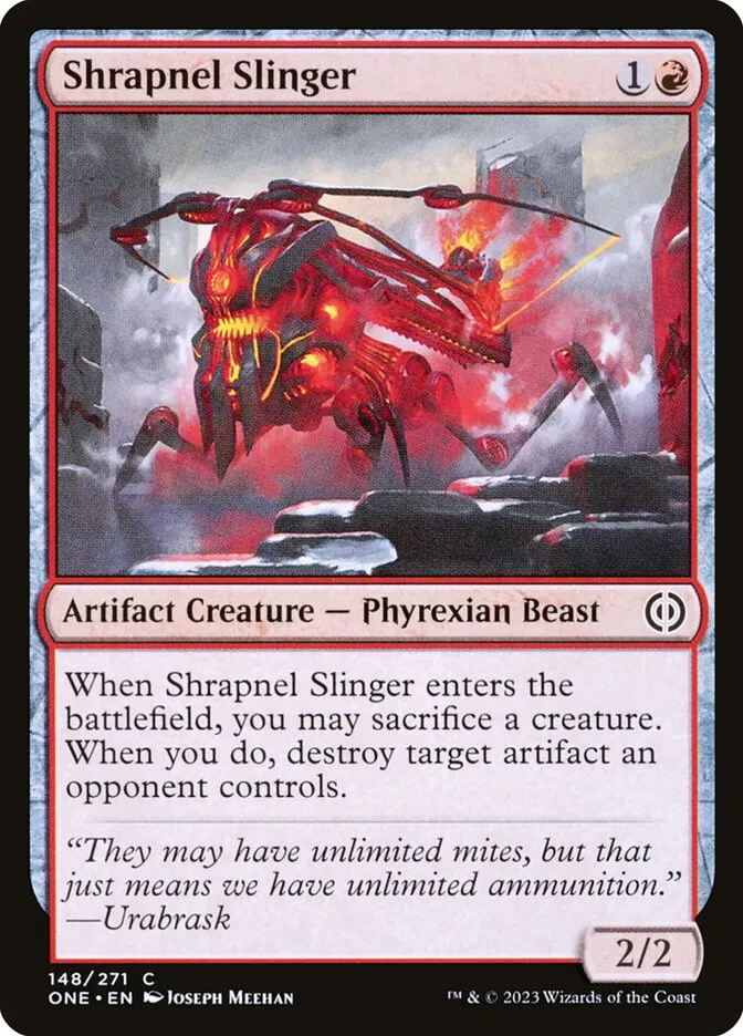 Shrapnel Slinger Front Face
