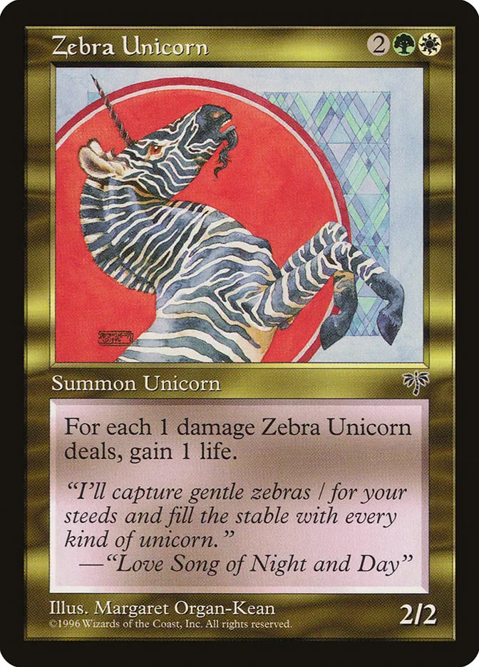 Zebra Unicorn Front Face