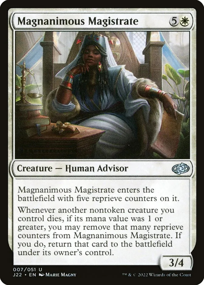 Magnanimous Magistrate Front Face