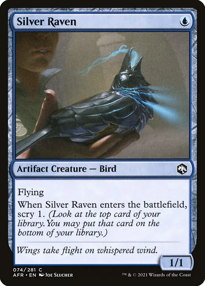 Silver Raven Front Face