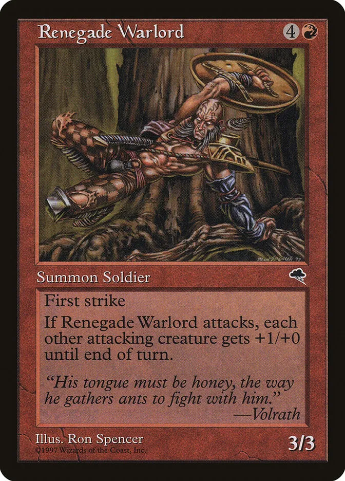 Renegade Warlord Front Face