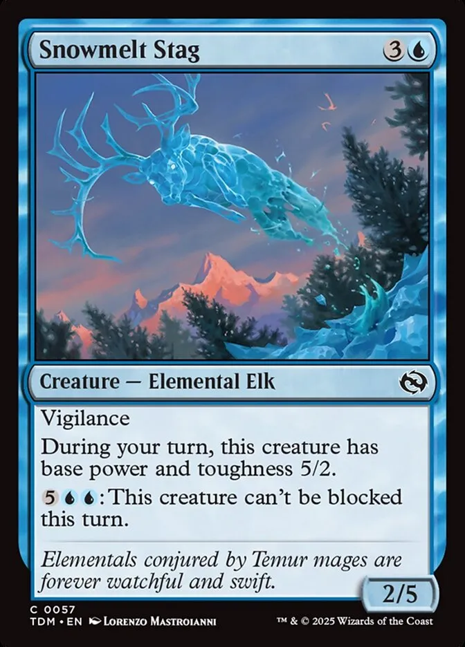 Snowmelt Stag Front Face