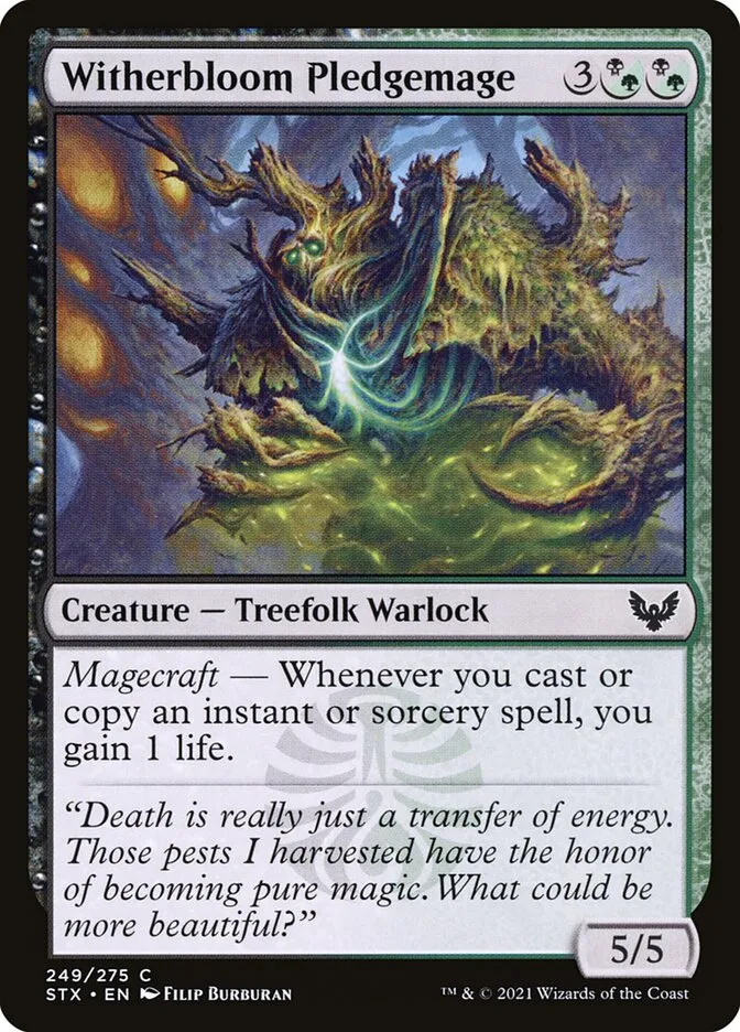 Witherbloom Pledgemage Front Face
