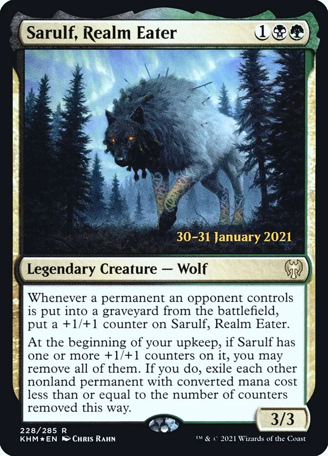 Sarulf, Realm Eater Front Face