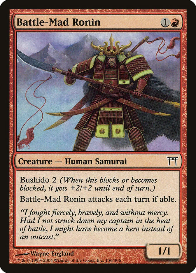 Battle-Mad Ronin Front Face