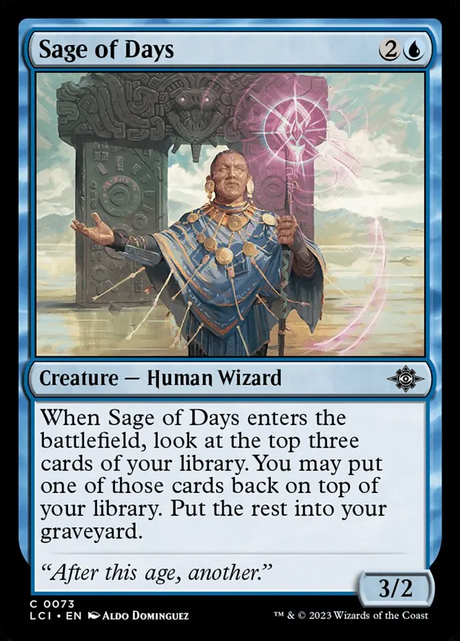 Sage of Days Front Face
