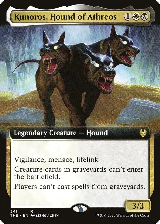 Kunoros, Hound of Athreos Front Face