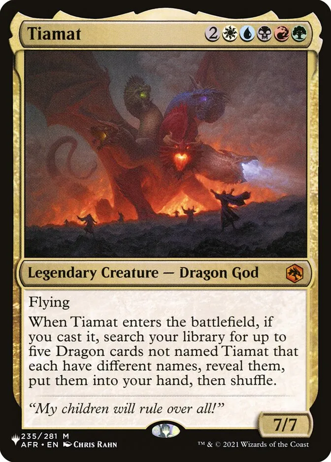 Tiamat Front Face