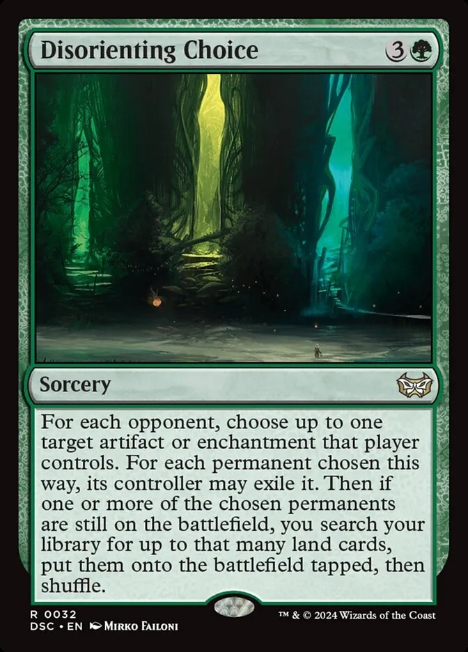 Disorienting Choice Front Face