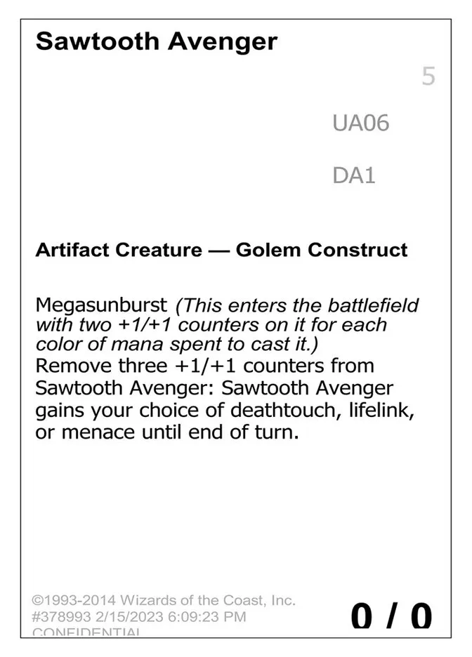Sawtooth Avenger Front Face