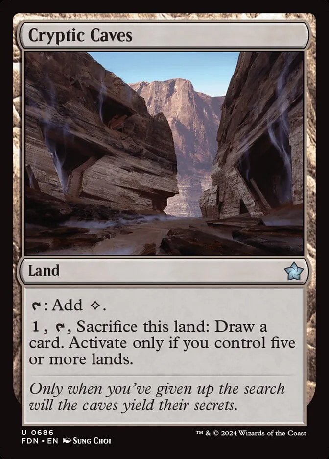 Cryptic Caves Front Face