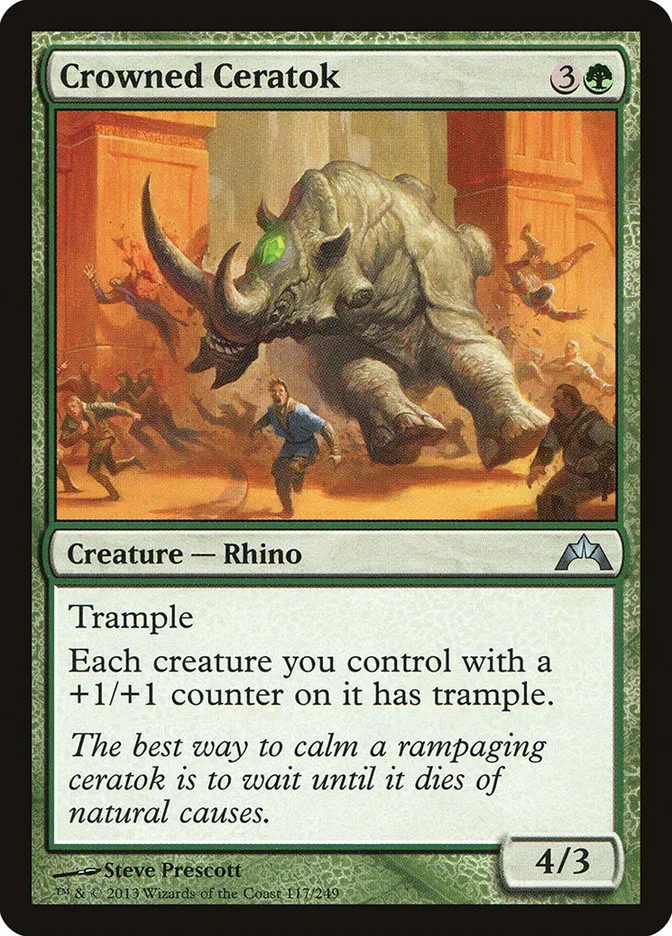 Crowned Ceratok Front Face