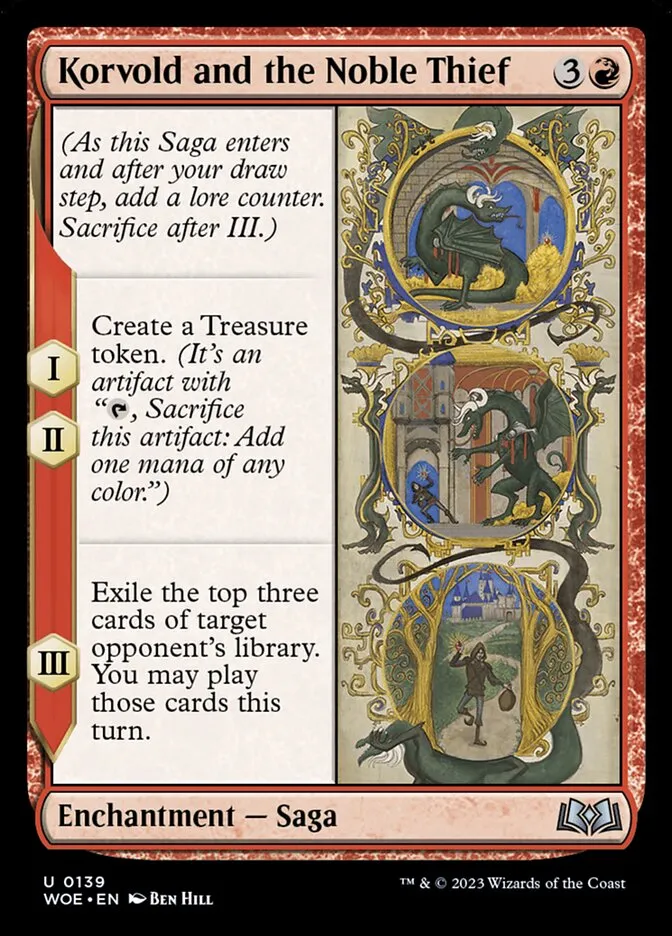 Korvold and the Noble Thief Front Face