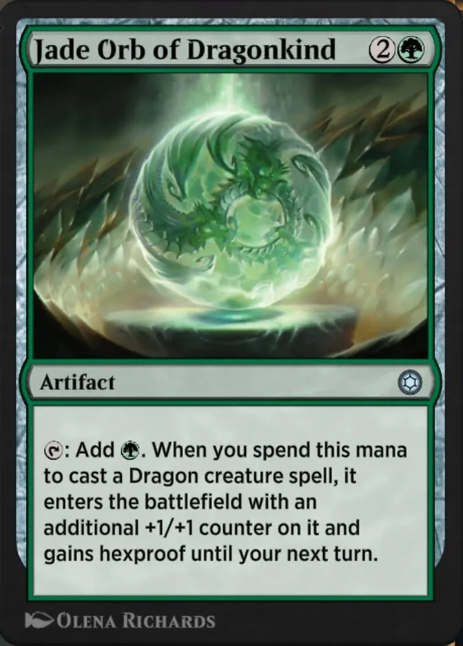 Jade Orb of Dragonkind Front Face