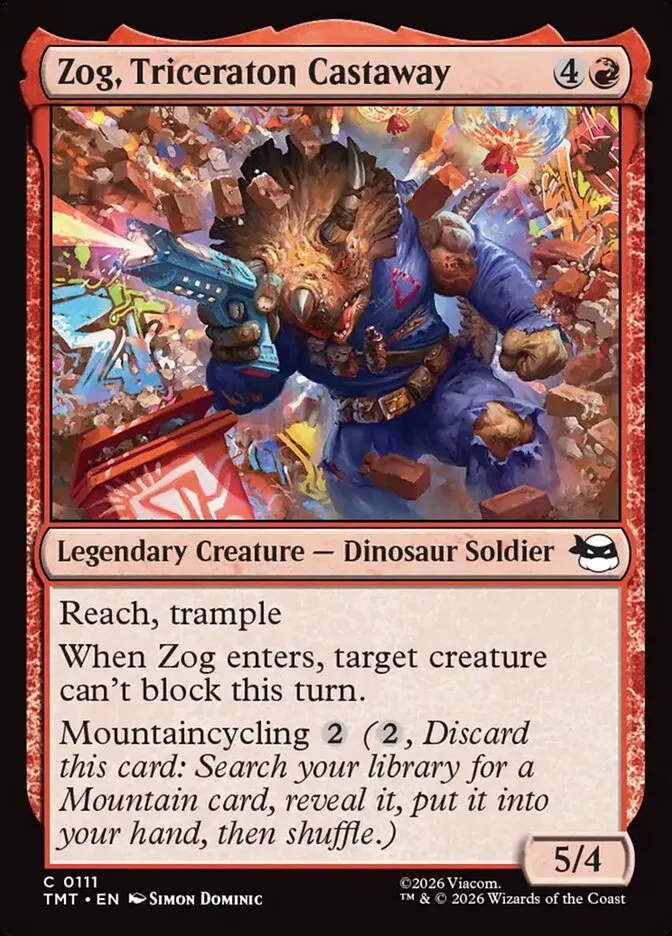 Zog, Triceraton Castaway Front Face