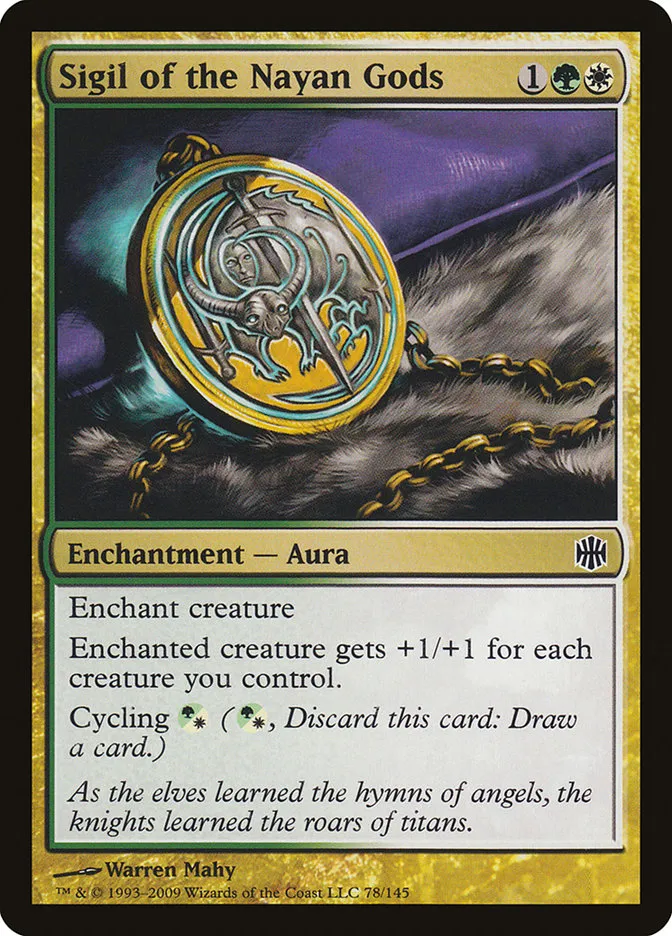 Sigil of the Nayan Gods Front Face