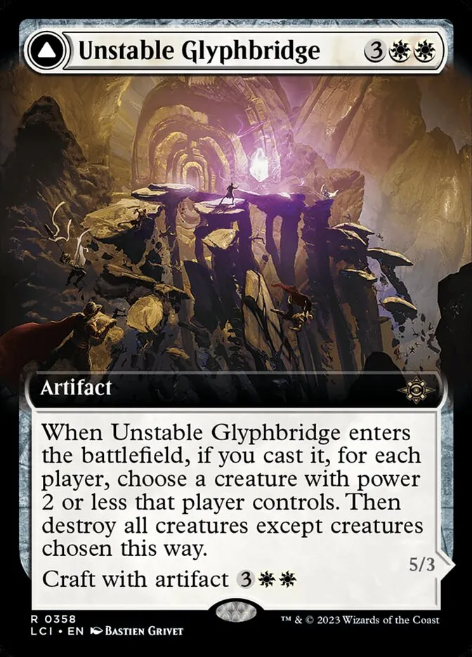 Unstable Glyphbridge // Sandswirl Wanderglyph Front Face