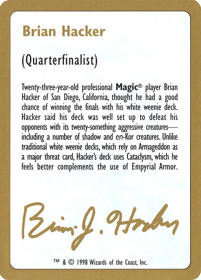 Brian Hacker Bio Front Face