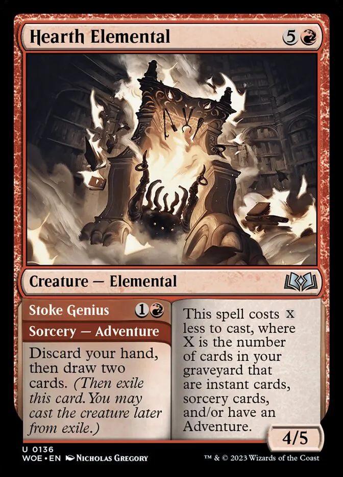 Hearth Elemental // Stoke Genius Front Face