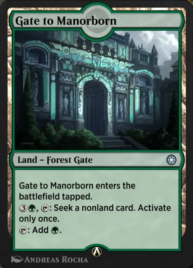 Gate to Manorborn Front Face