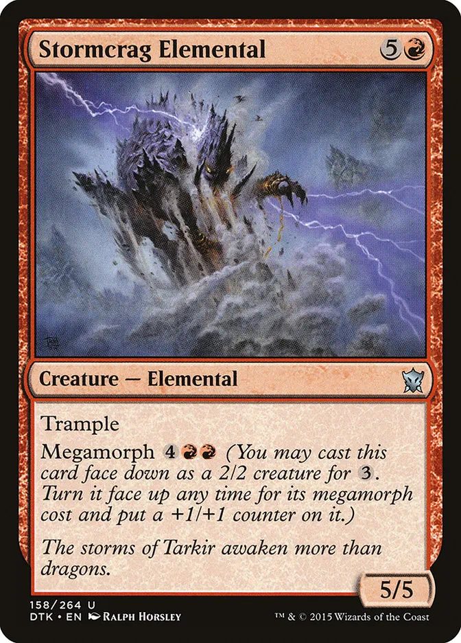 Stormcrag Elemental Front Face