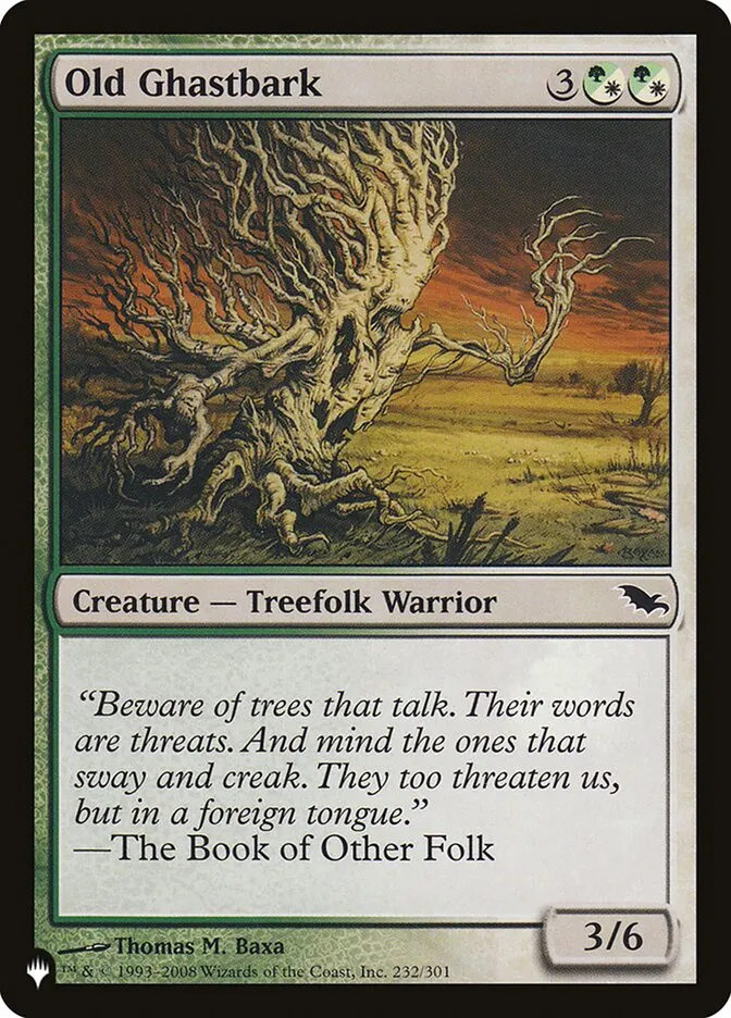 Old Ghastbark Front Face