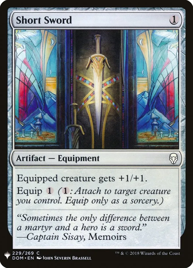 Short Sword Front Face