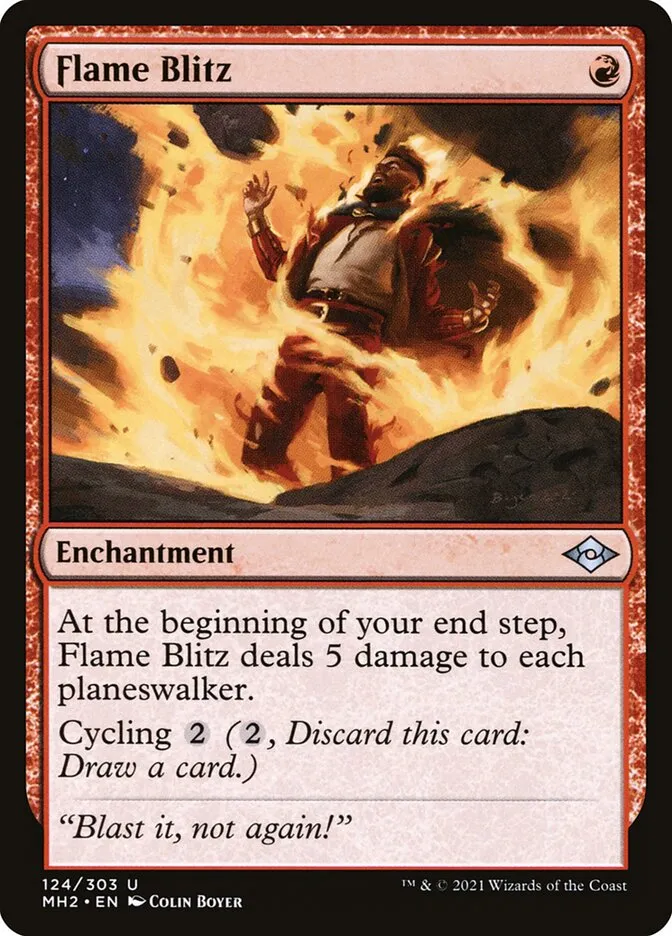 Flame Blitz Front Face