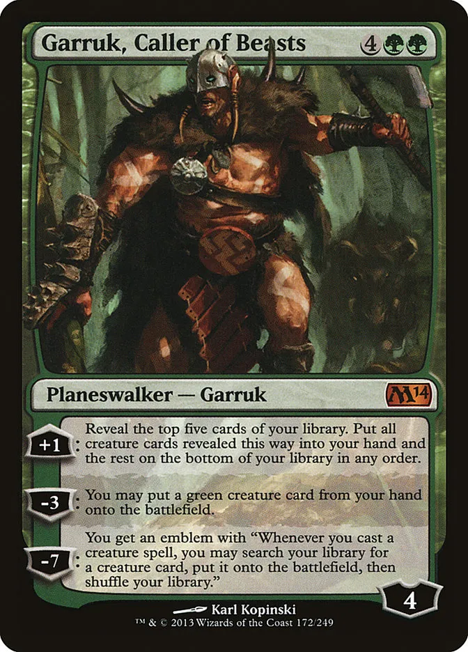 Garruk, Caller of Beasts Front Face