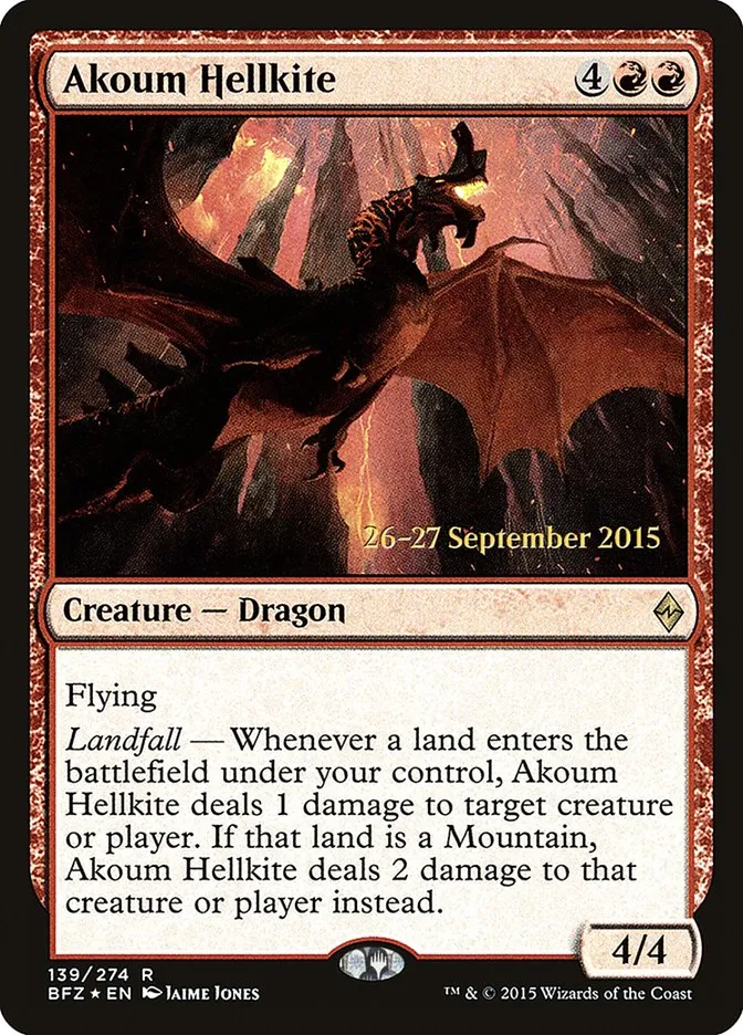 Akoum Hellkite Front Face