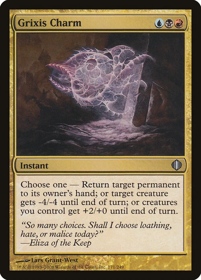 Grixis Charm Front Face