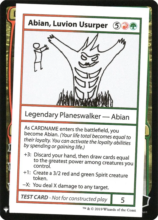 Abian, Luvion Usurper Front Face