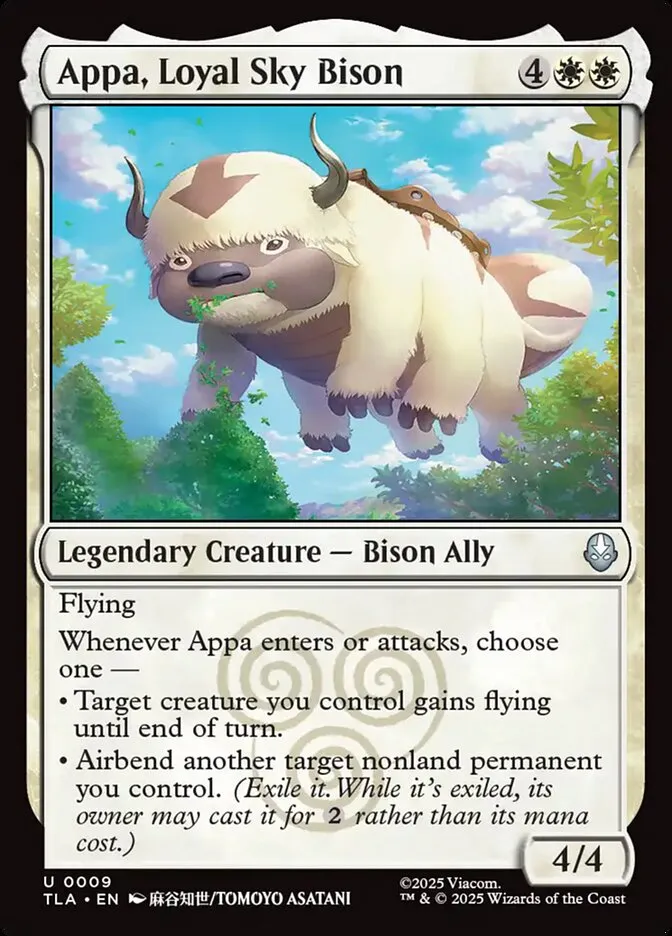 Appa, Loyal Sky Bison Front Face