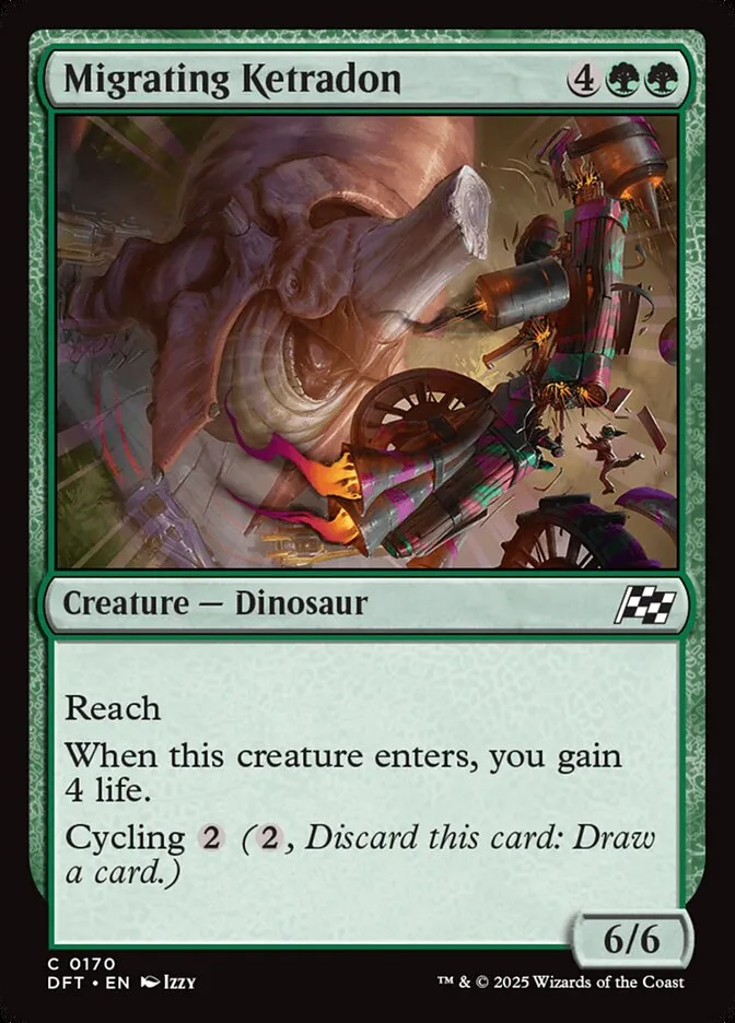 Migrating Ketradon Front Face