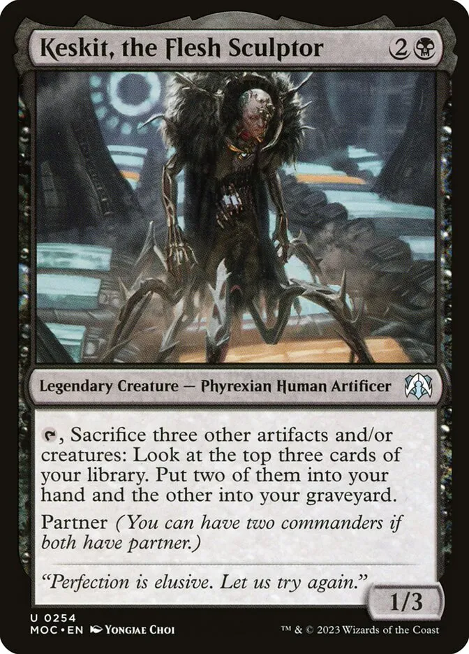 Keskit, the Flesh Sculptor Front Face