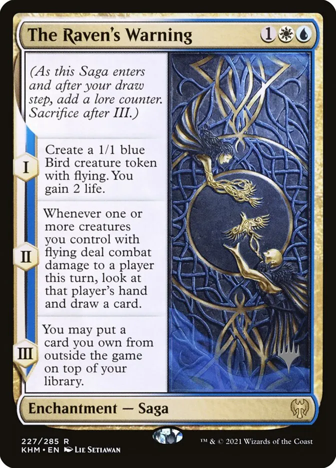 The Raven's Warning Front Face