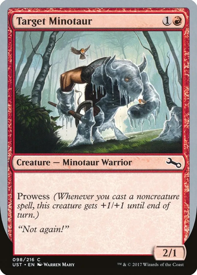 Target Minotaur Front Face