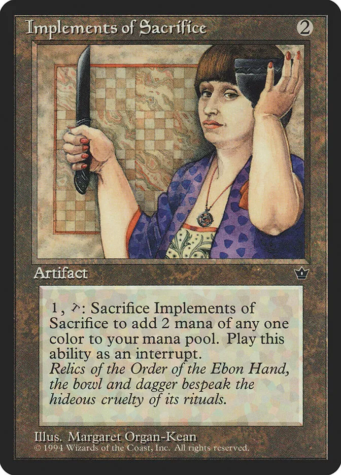 Implements of Sacrifice Front Face